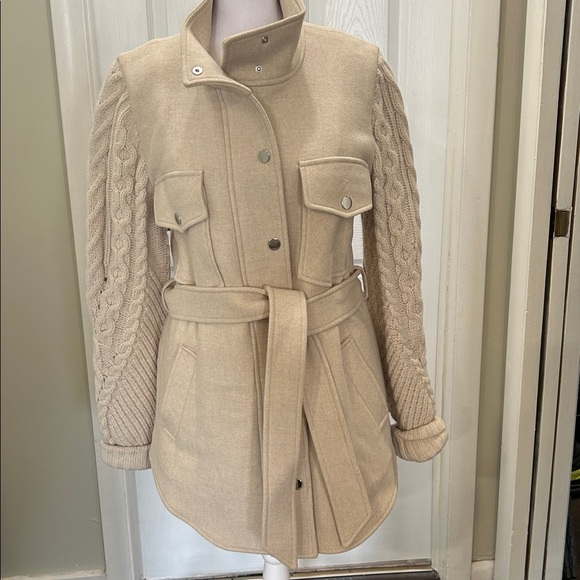 Veronica Beard Jett belted jacket Coat M NICE!!! - Picture 2 of 13